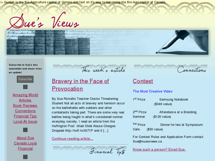 www.suesviews.ca