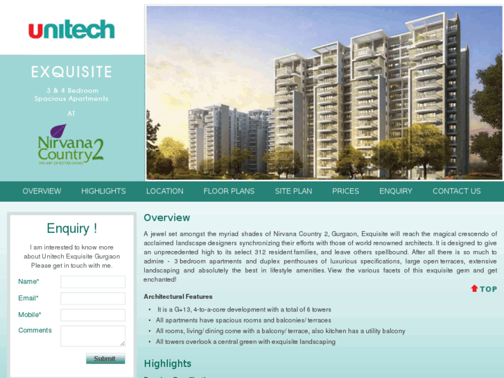 www.unitechexquisite.co.in