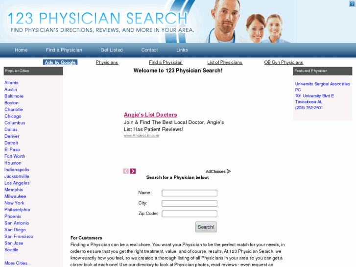 www.123physiciansearch.com