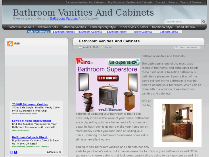 www.bathroomvanitiesandcabinets.org