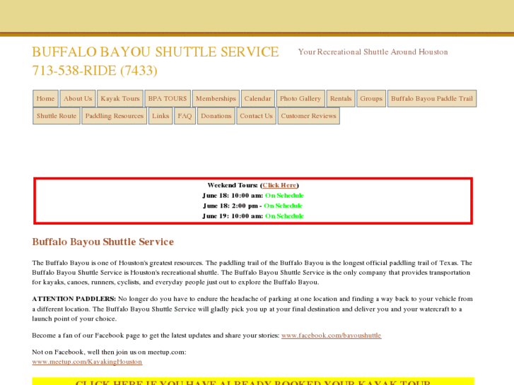 www.bayoushuttle.info