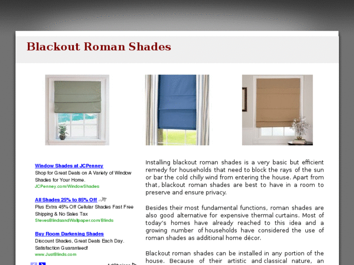 www.blackoutromanshades.com