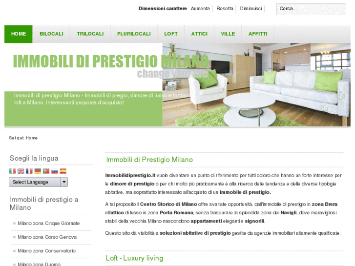 www.immobilidiprestigiomilano.it