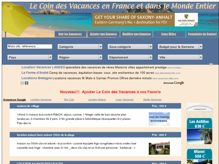 www.lecoindesvacances.com