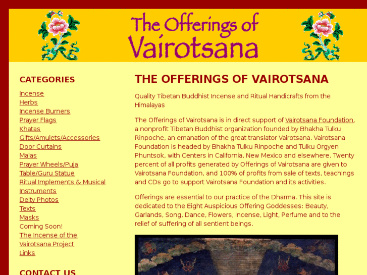 www.offeringsofvairotsana.com