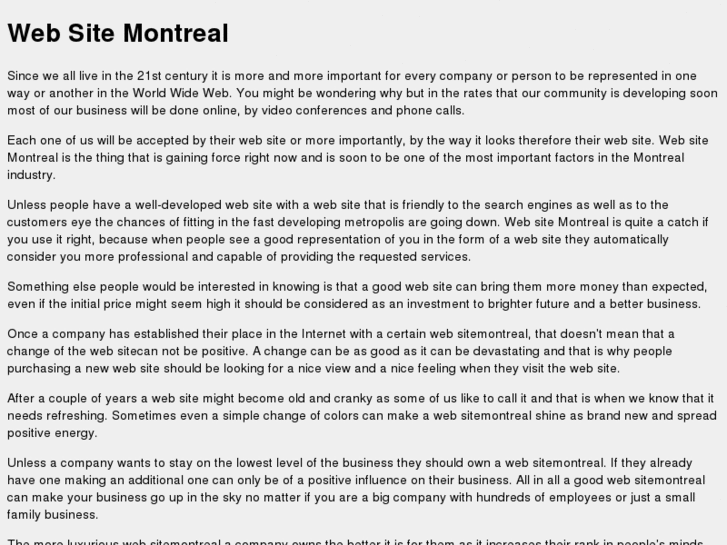 www.websitemontreal.net