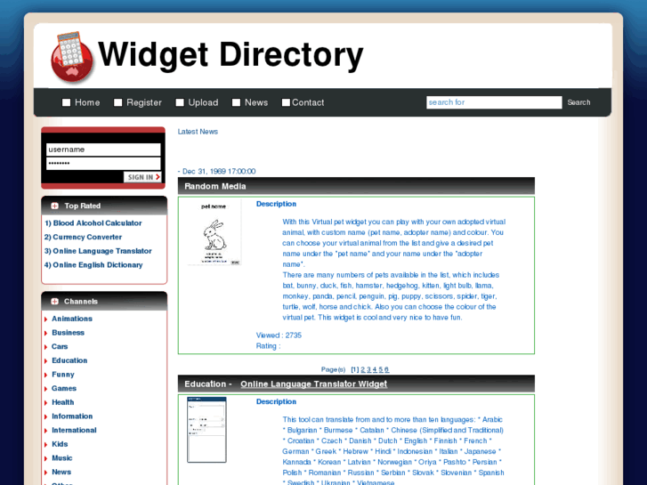 www.widget-directory.org