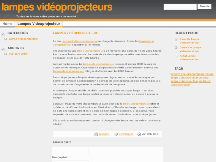 www.lampes-videoprojecteurs.com