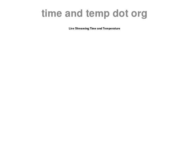 www.timeandtemp.org