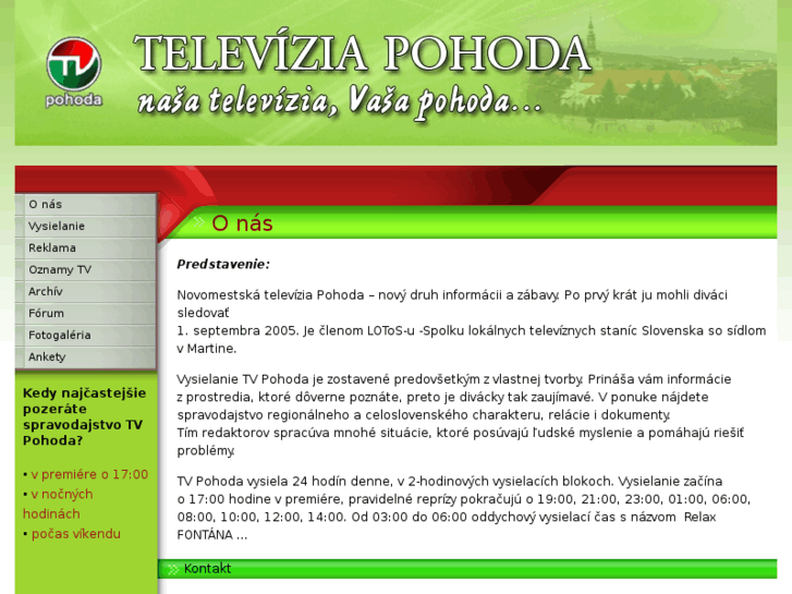 www.tvpohoda.sk