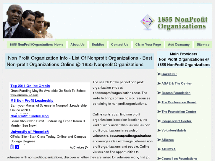 www.1855nonprofitorganizations.com