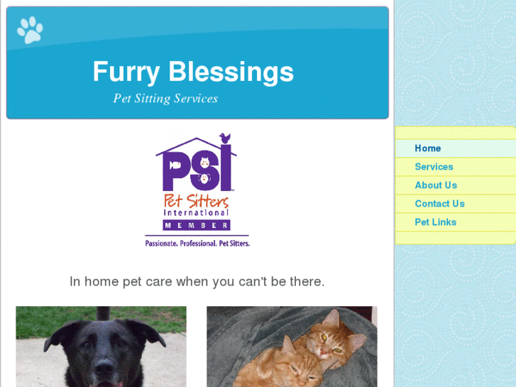 www.furryblessingspetsitting.com