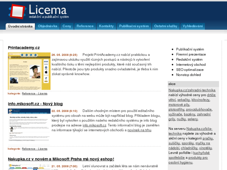 www.licema.cz