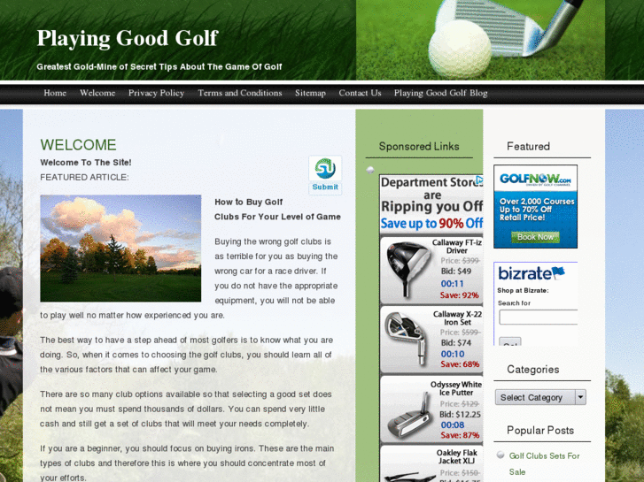 www.playinggoodgolf.info