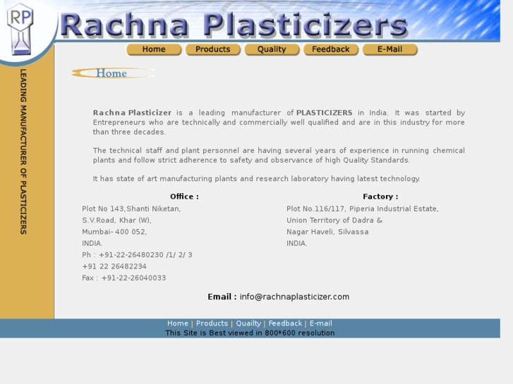 www.rachnaplasticizers.com