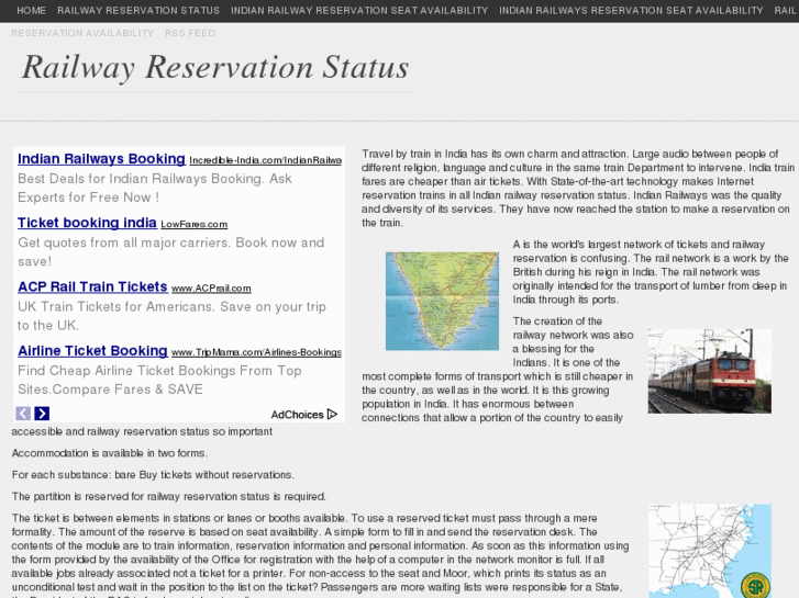 www.railwayreservationstatus.com