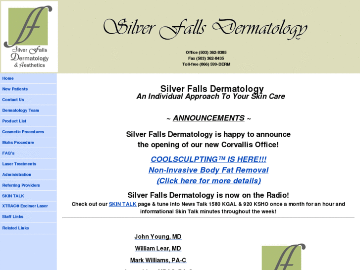 www.silverfallsderm.com