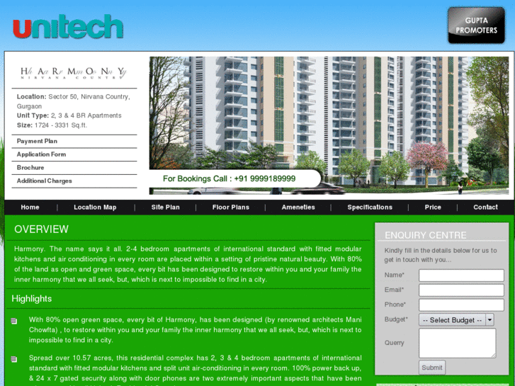 www.unitechharmonygurgaon.in