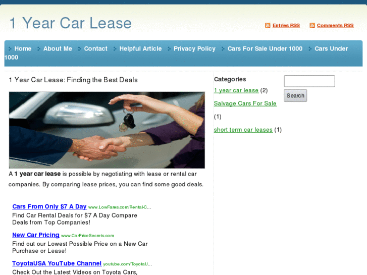 www.1yearcarleases.com