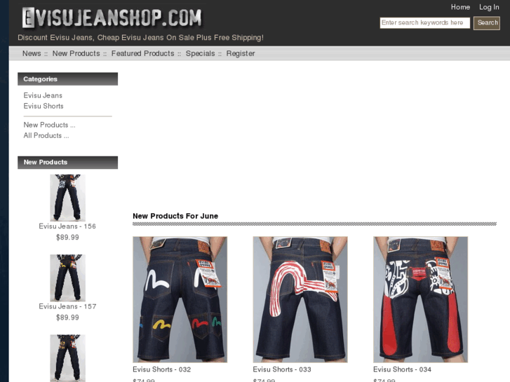 www.evisujeanshop.com