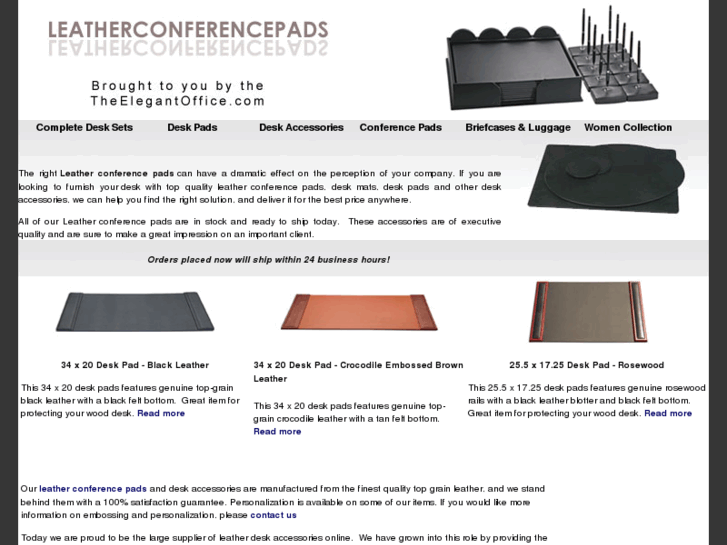 www.leatherconferencepads.com