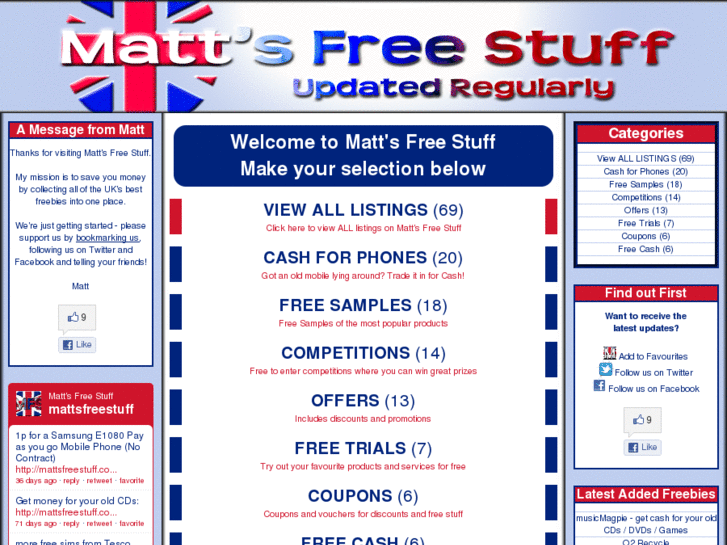 www.mattsfreestuff.co.uk