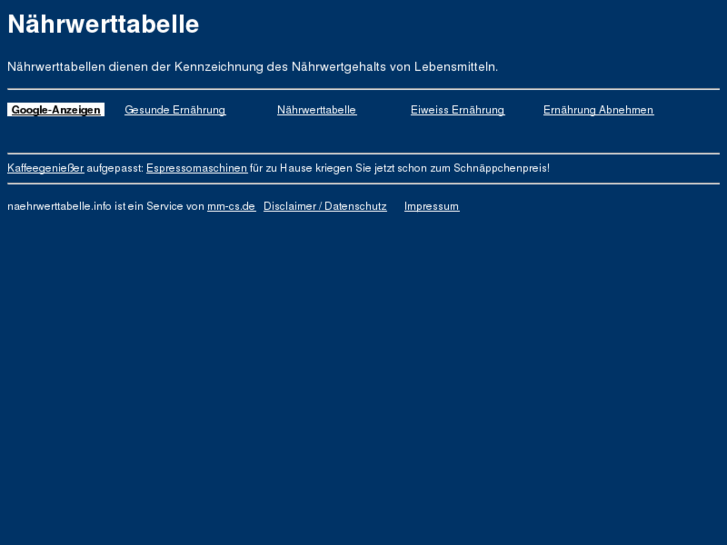 www.naehrwerttabelle.info
