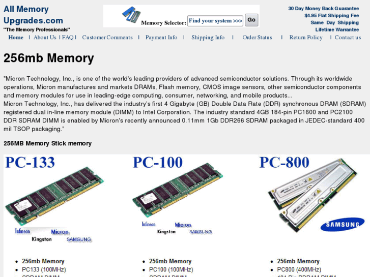 www.256mbmemory.com