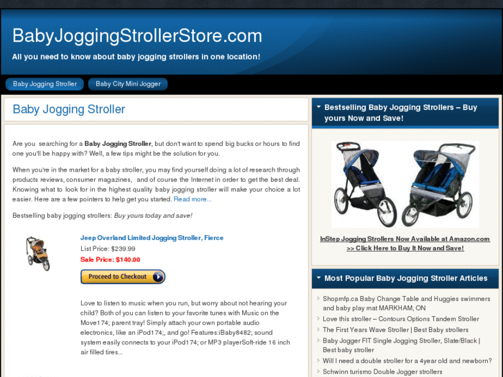 www.babyjoggingstrollerstore.com