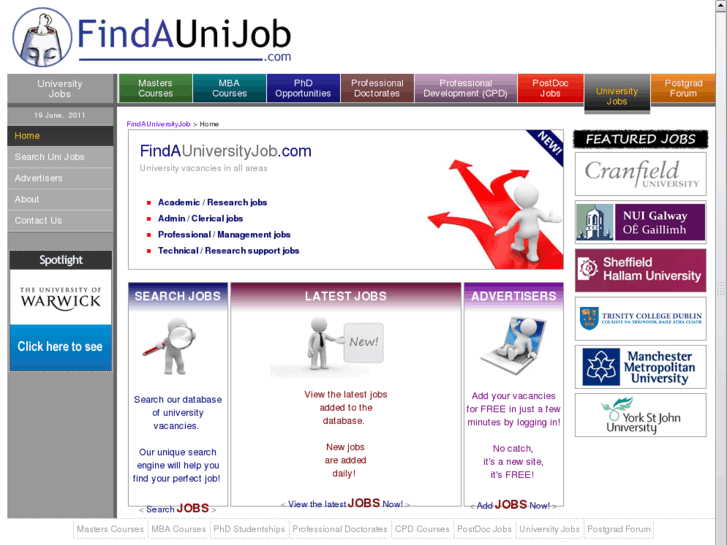 www.findaunijob.com