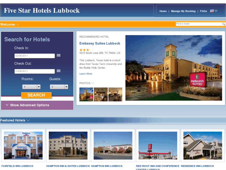 www.fivestarhotelslubbock.com