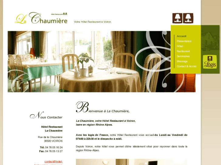 www.hotel-lachaumiere-voiron.com