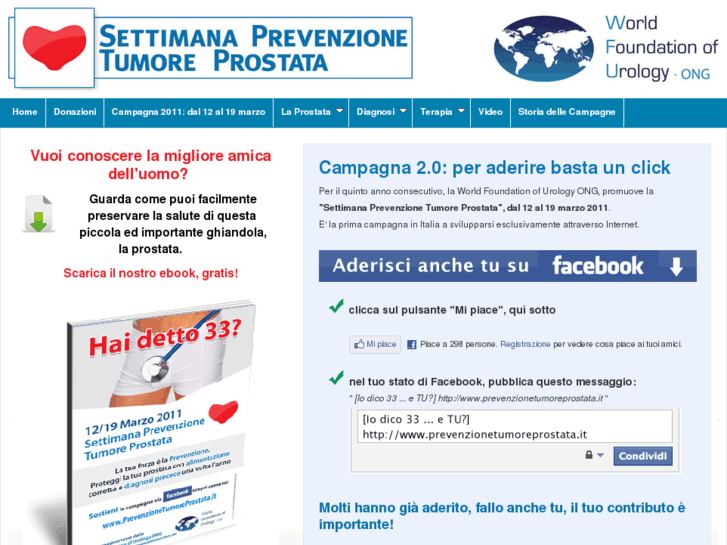 www.prevenzionetumoreprostata.it