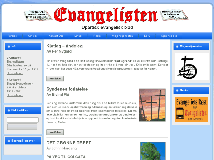 www.evangelisten.no