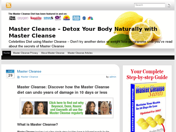 www.mastercleanse2.com