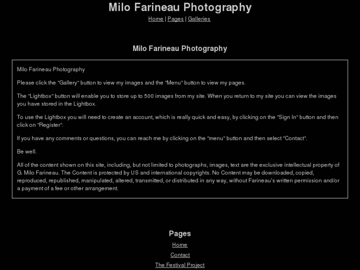 www.milofarineauphotography.com