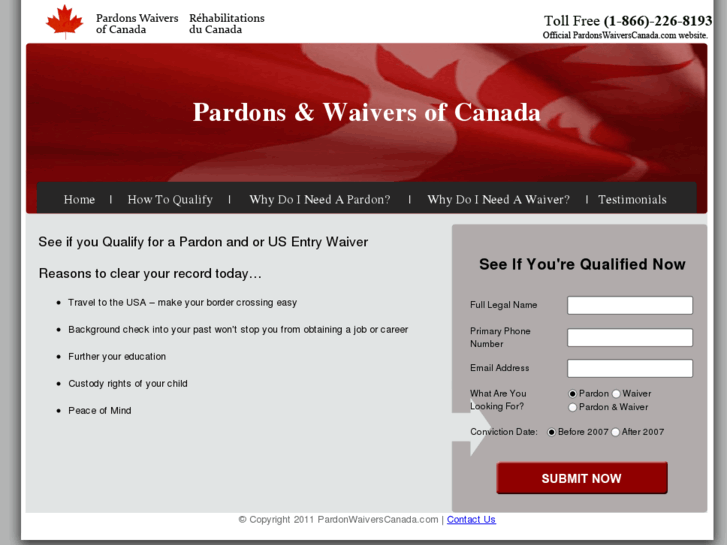 www.pardonswaiverscanada.com