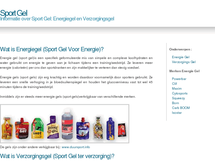 www.sportgel.info