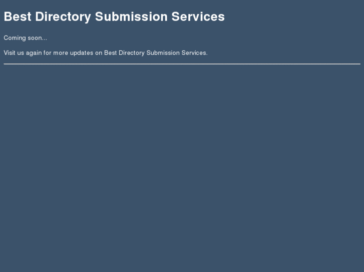 www.bestdirectorysubmissionservices.com