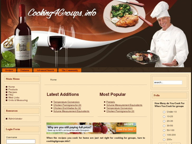 www.cooking4groups.info