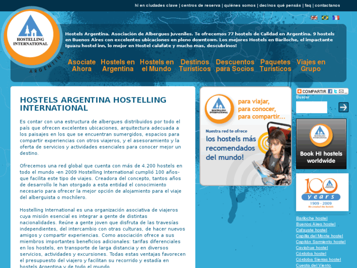 www.hostels.com.ar