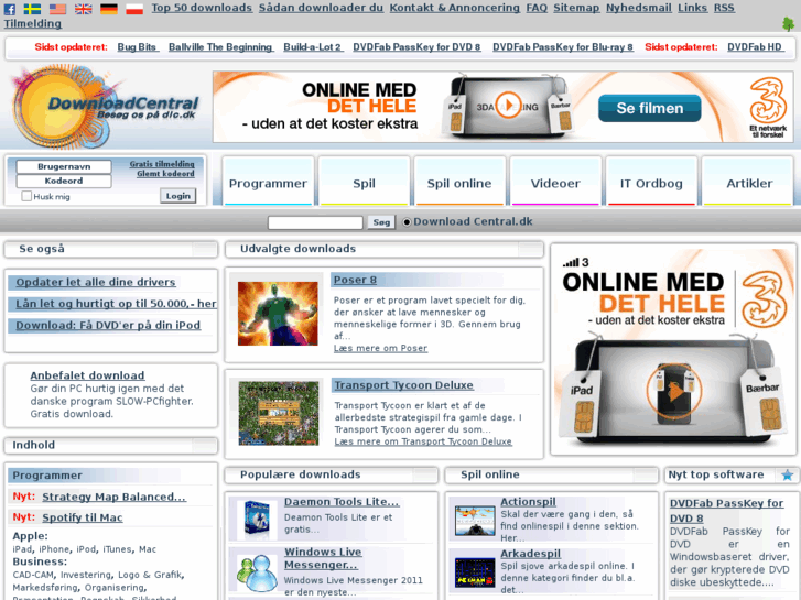www.downloadcentral.dk