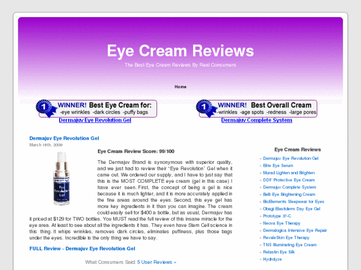 www.eyecreamreview.net