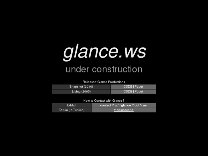 www.glance.ws