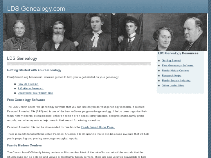 www.ldsgenealogy.com