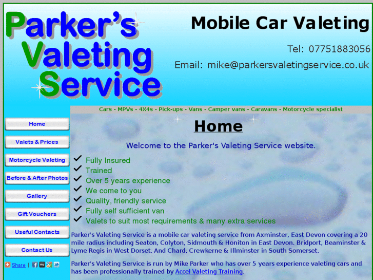 www.parkersvaletingservice.co.uk