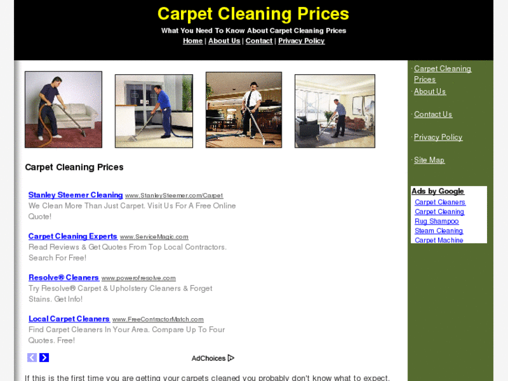 www.carpetcleaningprices.org