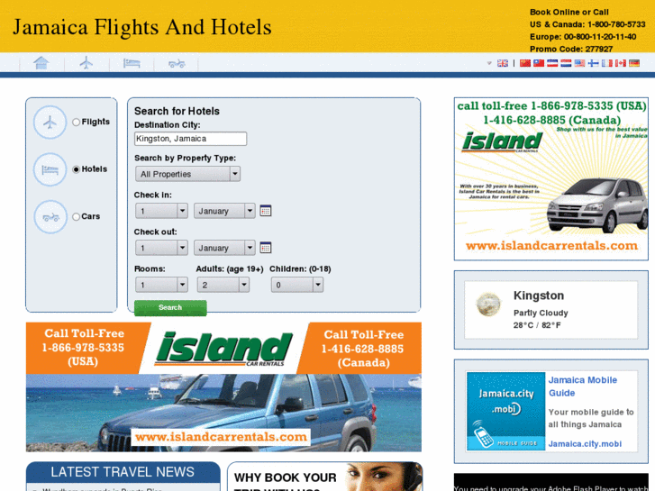 www.jamaicaflightsandhotels.com