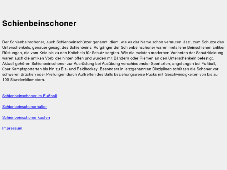 www.schienbeinschoner.com