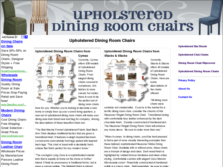 www.upholstereddiningroomchairs.net